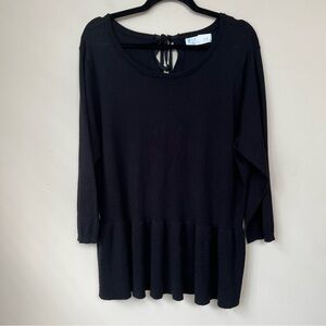 TIME & TRU Black Plus Size Sweater